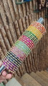 Trendy Kundan Glass Bangles Combo Box Exporters In India
